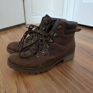 Timberland Women's Dark Brown Combat Boots